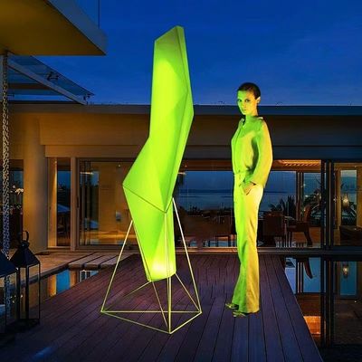 হলের জন্য বিলাসবহুল প্লাস্টিকের স্থায়ী নেতৃত্বাধীন মেঝে ল্যাম্প