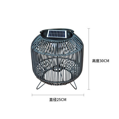 কাস্টমাইজড রটান বোনা সৌর আলো পোর্টেবল 3500K IP65 জলরোধী