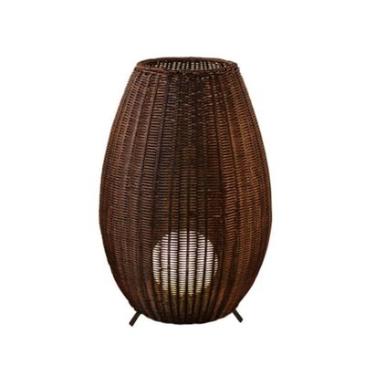 35cm/45cm/78cm/128cm উচ্চতা শৈল্পিক স্ট্যান্ডিং ল্যাম্প রটান উইটার মেঝে ল্যাম্প