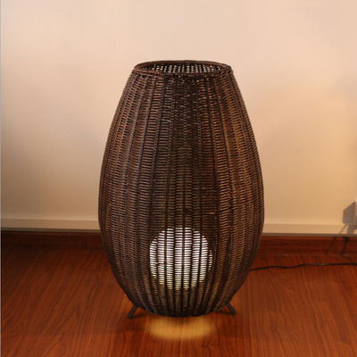 35cm/45cm/78cm/128cm উচ্চতা শৈল্পিক স্ট্যান্ডিং ল্যাম্প রটান উইটার মেঝে ল্যাম্প