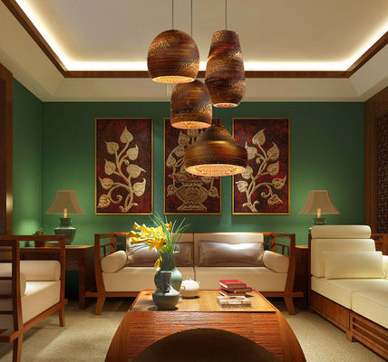 সৃজনশীল আর্ট ডিজাইন চণ্ডেল হস্তনির্মিত দুল ল্যাম্প ছায়া