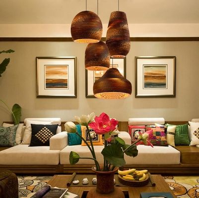 সৃজনশীল আর্ট ডিজাইন চণ্ডেল হস্তনির্মিত দুল ল্যাম্প ছায়া