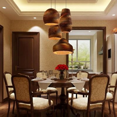 সৃজনশীল আর্ট ডিজাইন চণ্ডেল হস্তনির্মিত দুল ল্যাম্প ছায়া