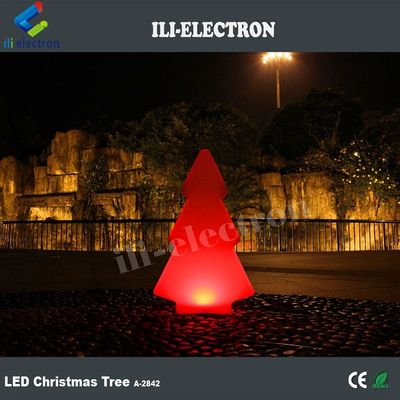 প্লাস্টিকের LED আউটডোর গ্লো লাইট ক্রিসমাস সজ্জা জন্য গাছ আকৃতি