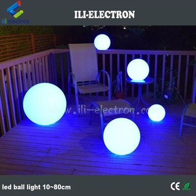 জলরোধী প্লাস্টিকের LED গ্লো বল কাস্টমাইজড রঙ