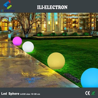 জলরোধী প্লাস্টিকের LED গ্লো বল কাস্টমাইজড রঙ