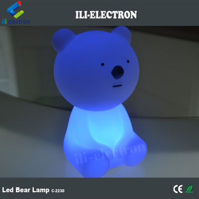 প্লাস্টিকের ভালুক পশু আকৃতির LED টেবিল ল্যাম্প