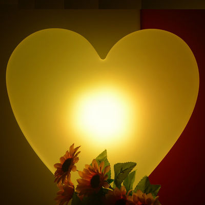 16 রঙ পরিবর্তন LED জ্বলন্ত হার্ট ল্যাম্প