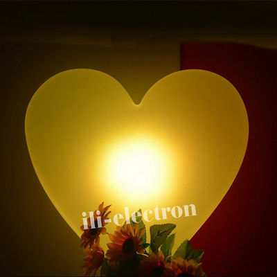 হার্টের আকৃতির আলোকিত LED আলংকারিক ল্যাম্প