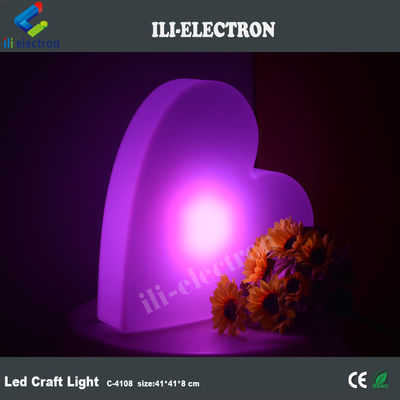 হার্টের আকৃতির আলোকিত LED আলংকারিক ল্যাম্প