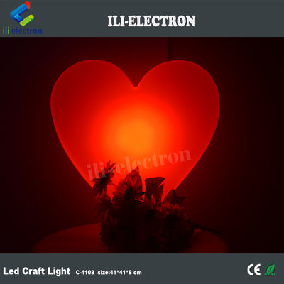 হার্টের আকৃতির আলোকিত LED আলংকারিক ল্যাম্প