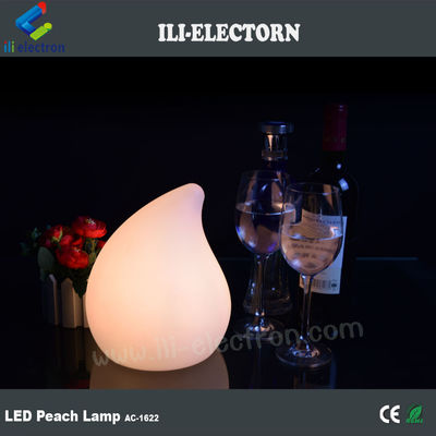 রঙিন পিচ আকৃতির প্লাস্টিকের মিনি আধুনিক টেবিল ল্যাম্প