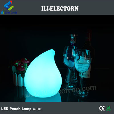 রঙিন পিচ আকৃতির প্লাস্টিকের মিনি আধুনিক টেবিল ল্যাম্প