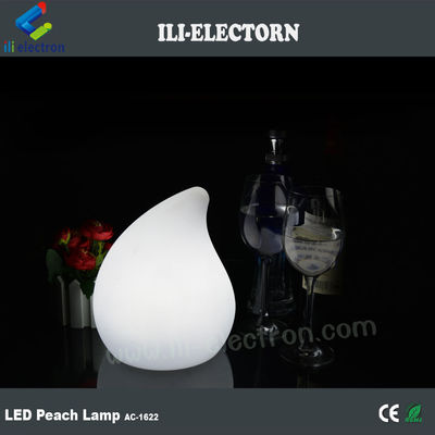 রঙিন পিচ আকৃতির প্লাস্টিকের মিনি আধুনিক টেবিল ল্যাম্প