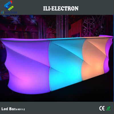 তরঙ্গ আকৃতির LED বার টেবিল / LED বার কাউন্টার / শীর্ষ বিক্রয় LED বার কাউন্টার