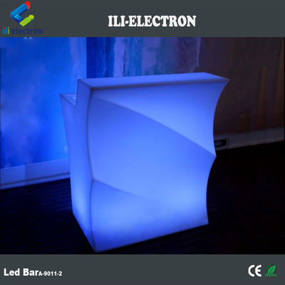 তরঙ্গ আকৃতি আলোকিত LED বার কাউন্টার, বহিরঙ্গন আলো আপ বার টেবিল জলরোধী