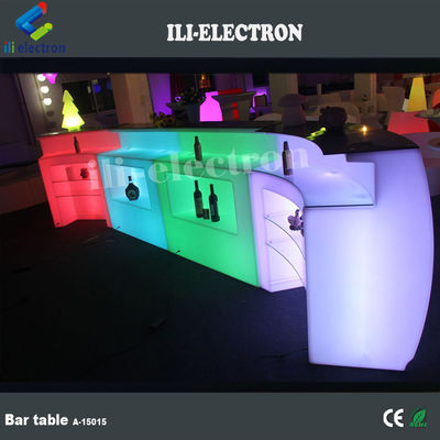 বাণিজ্যিক প্লাস্টিক আধুনিক রেস্টুরেন্ট LED বার টেবিল সিই ROHS উল