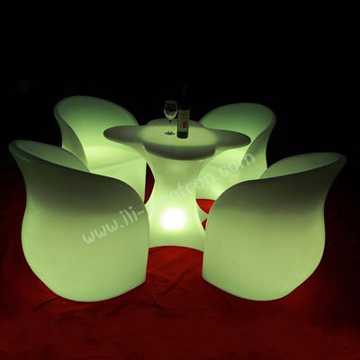 LED আলো আসবাবপত্র LED ফুল ওয়াইন বার টেবিল সেট