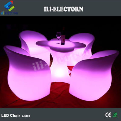 LED আলো আসবাবপত্র LED ফুল ওয়াইন বার টেবিল সেট