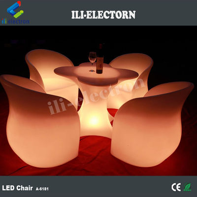 LED আলো আসবাবপত্র LED ফুল ওয়াইন বার টেবিল সেট