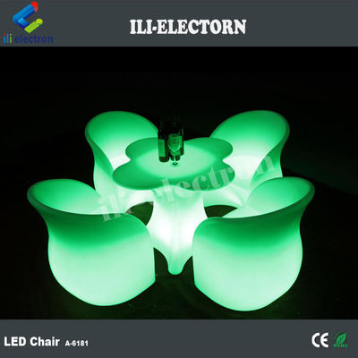 LED আলো আসবাবপত্র LED ফুল ওয়াইন বার টেবিল সেট