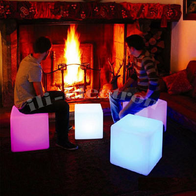 আলোকিত LED কিউব চেয়ার LED পার্টি ভাড়া আসবাবপত্র