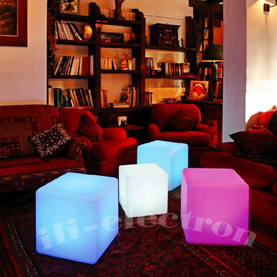 আলোকিত LED কিউব চেয়ার LED পার্টি ভাড়া আসবাবপত্র