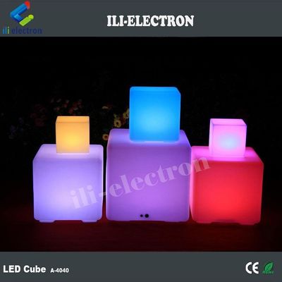 বাণিজ্যিক বহিরঙ্গন LED কিউব লাইট, CE ROHS সার্টিফিকেট সহ আলোকিত বার স্টুল