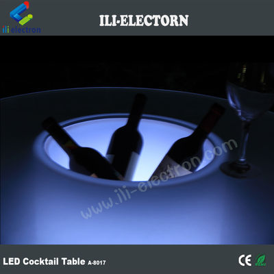 বহিরঙ্গন উচ্চ শীর্ষ প্যাটিও আলো LED আইস বালতি ক্রুজার টেবিল