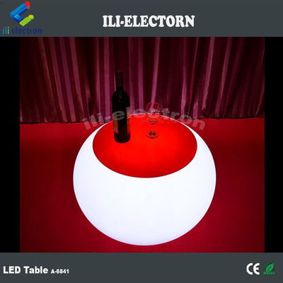 রিচার্জযোগ্য LED আসবাবপত্র বৃত্তাকার বাগানের জন্য কফি টেবিল