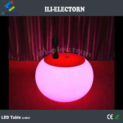 রিচার্জযোগ্য LED আসবাবপত্র বৃত্তাকার বাগানের জন্য কফি টেবিল
