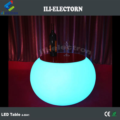 রিচার্জযোগ্য LED আসবাবপত্র বৃত্তাকার বাগানের জন্য কফি টেবিল