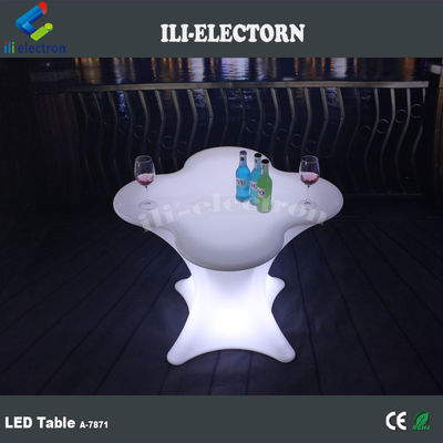 ফুলের আকৃতির আলোকিত টেবিল LED বার আসবাবপত্র