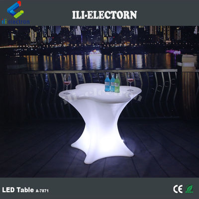 ফুলের আকৃতির আলোকিত টেবিল LED বার আসবাবপত্র