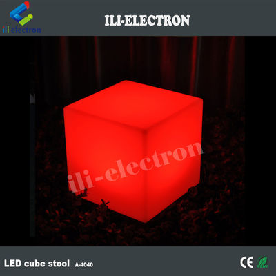 আলোকসজ্জার জন্য পিই উপাদান LED কিউব আসন LED কিউব টেবিল