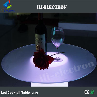 গ্লাস টেবিলের উপরে আলোকিত LED বার টেবিল