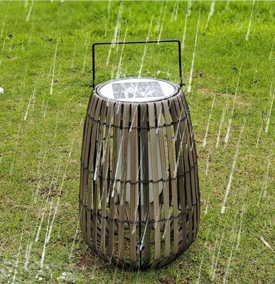 বহনযোগ্য রটান বাগান সৌর আলো আইপি 65 জলরোধী বহিরঙ্গন জন্য