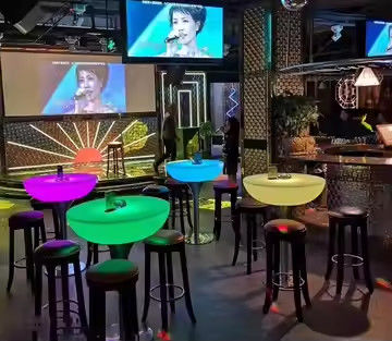 নেতৃত্বাধীন ককটেল টেবিল লাইট নেতৃত্বাধীন আলোকিত ককটেল টেবিল