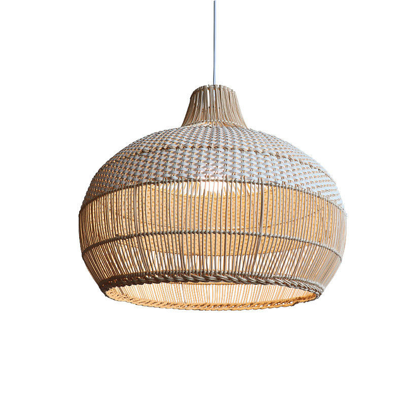 বাঁশ রত্ন দুল আলো, ইনডোর হোম সজ্জা জন্য Wicker সিলিং ল্যাম্প