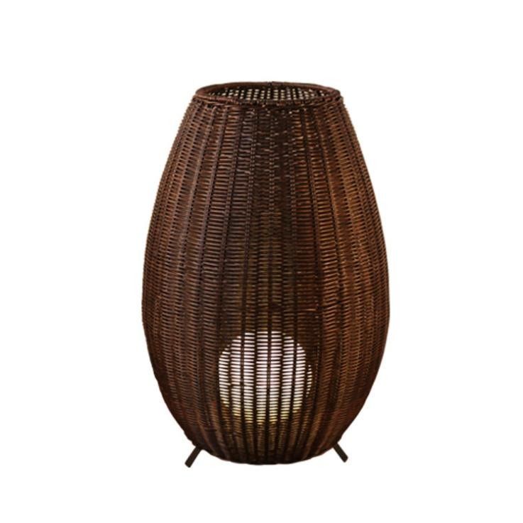 35cm/45cm/78cm/128cm উচ্চতা শৈল্পিক স্ট্যান্ডিং ল্যাম্প রটান উইটার মেঝে ল্যাম্প