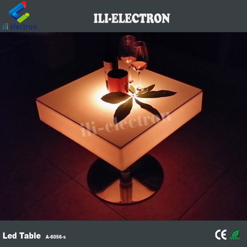 LED গার্ডেন টেবিল নাইট ক্লাব আসবাবপত্র রঙ ককটেল টেবিল LED আসবাবপত্র